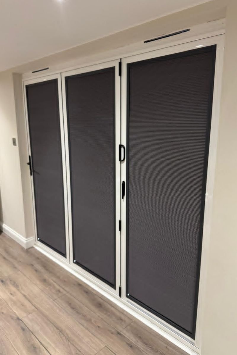 Perfect fit blinds over patio doors